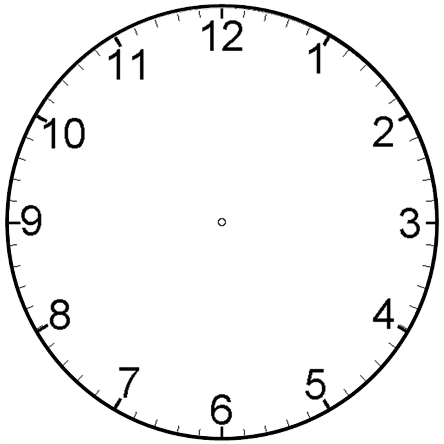 blank clock faces for exercises