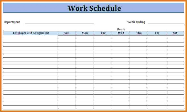 what is a work schedule