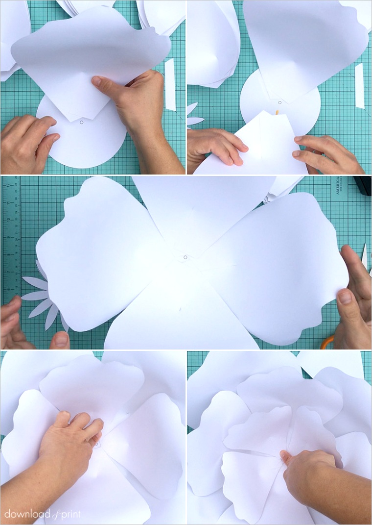 how to make giant paper roses