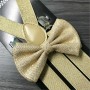 Gold Sparkly Bow Tie