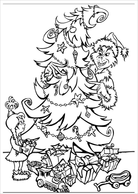 the grinch coloring pages printable
