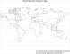 Map Of Continents and Oceans Blank