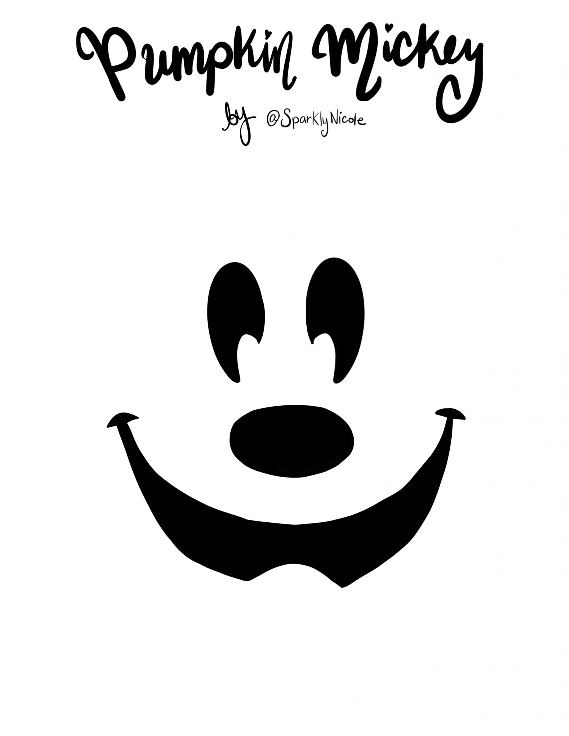 Mickey Mouse Pumpkin Stencil BestTemplatess123 BestTemplatess123