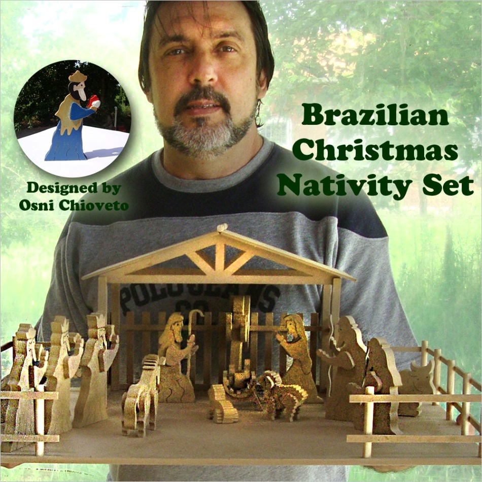 brazilian christmas nativity wood toy