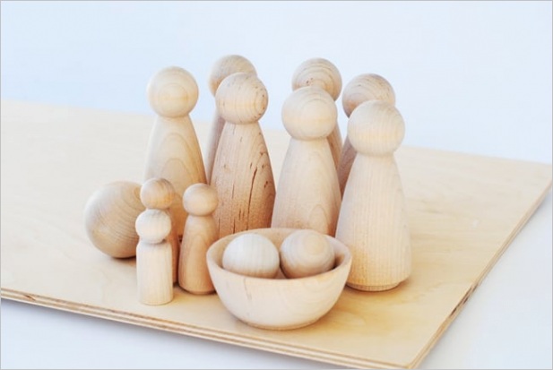 how to make a wooden diy nativity set