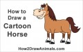 Simple Cartoon Horse