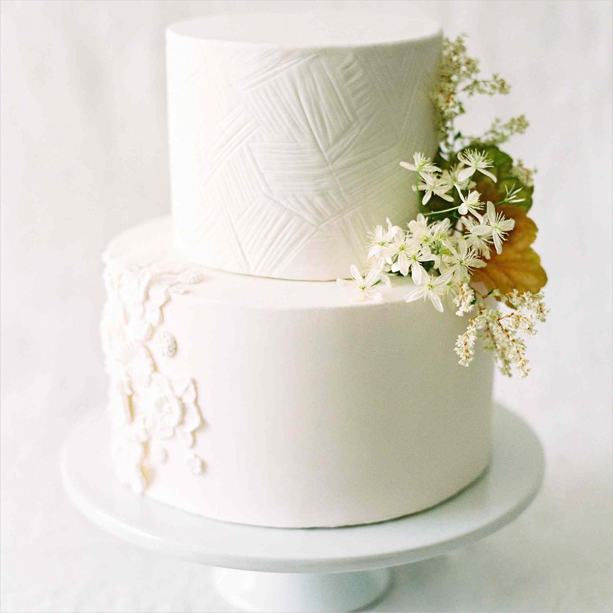 all white wedding cakes