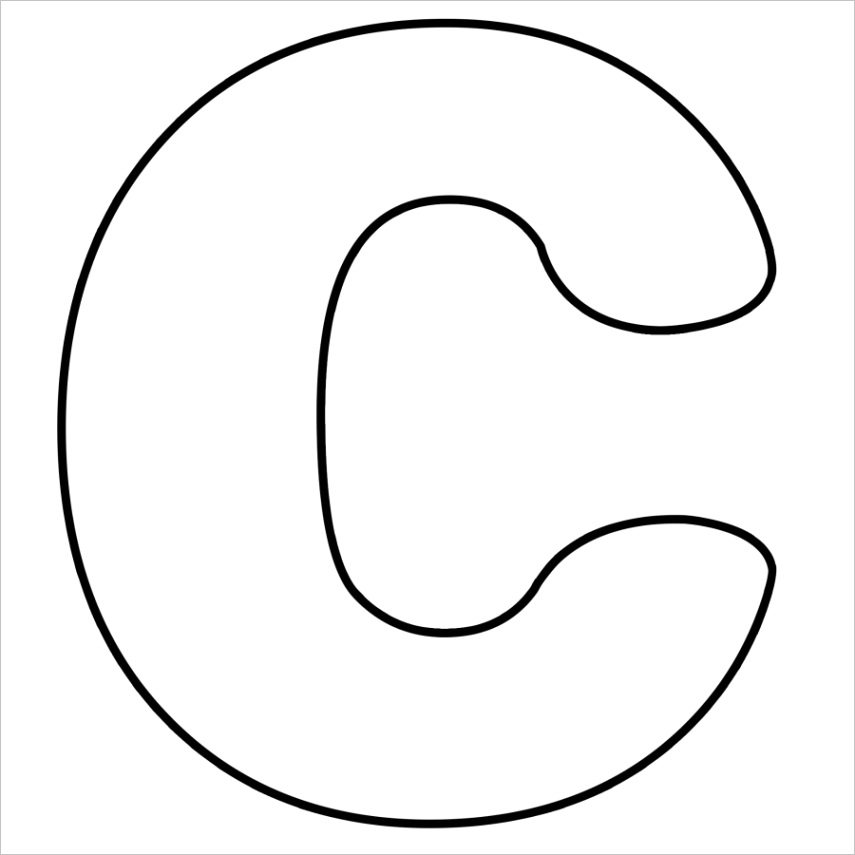 c bubble letter coloring pagesml