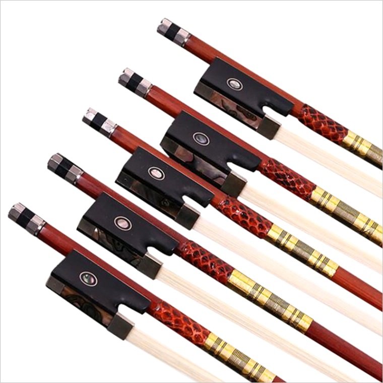 straight brazilwood octagonal violin bow ebony jujube frog horsehair beef tendons twined fiddle violino bows parts colored shell