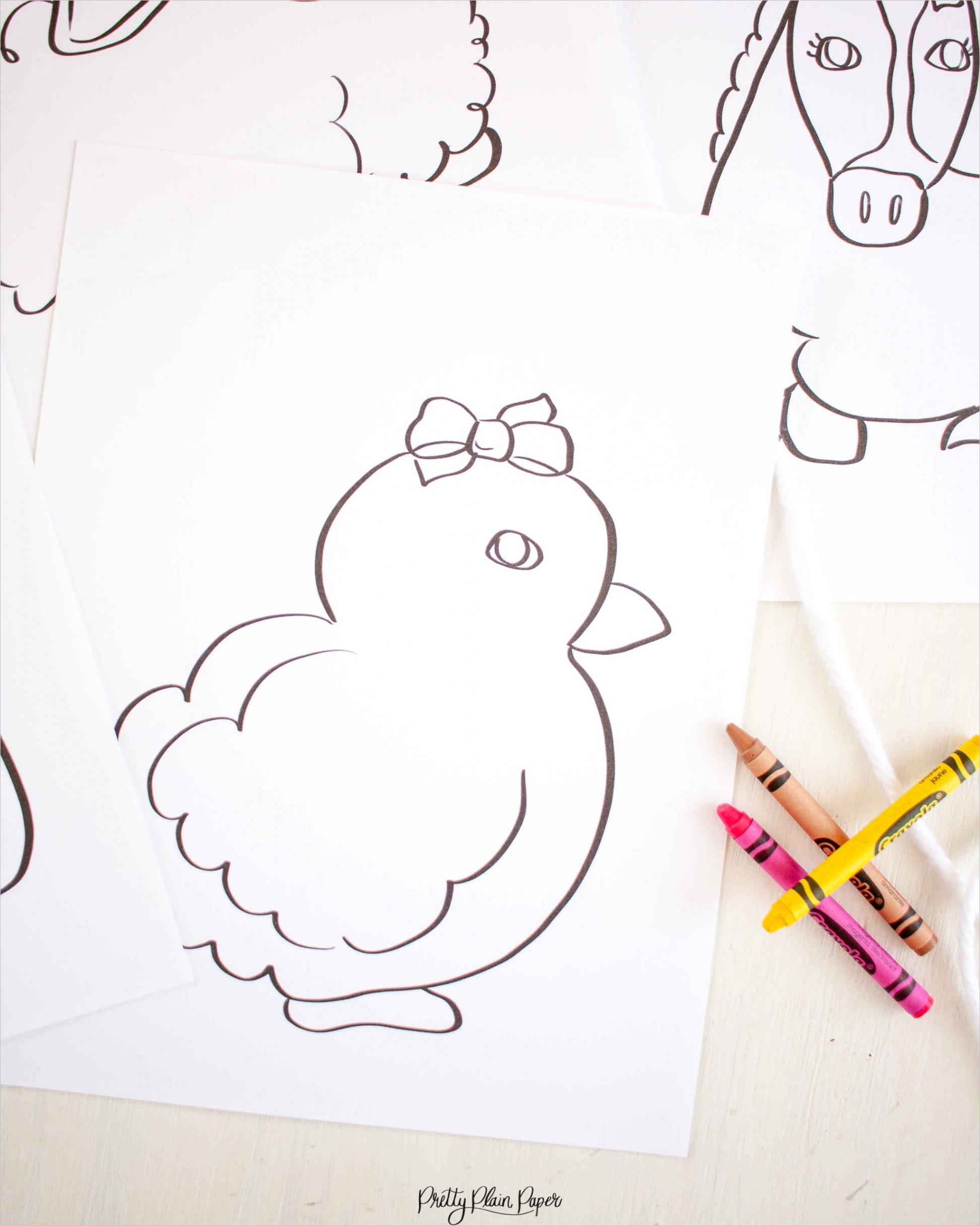 farm animals coloring pages
