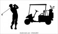Golf Clip Art Black and White