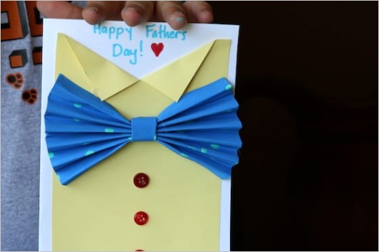 bow tie fathers day card