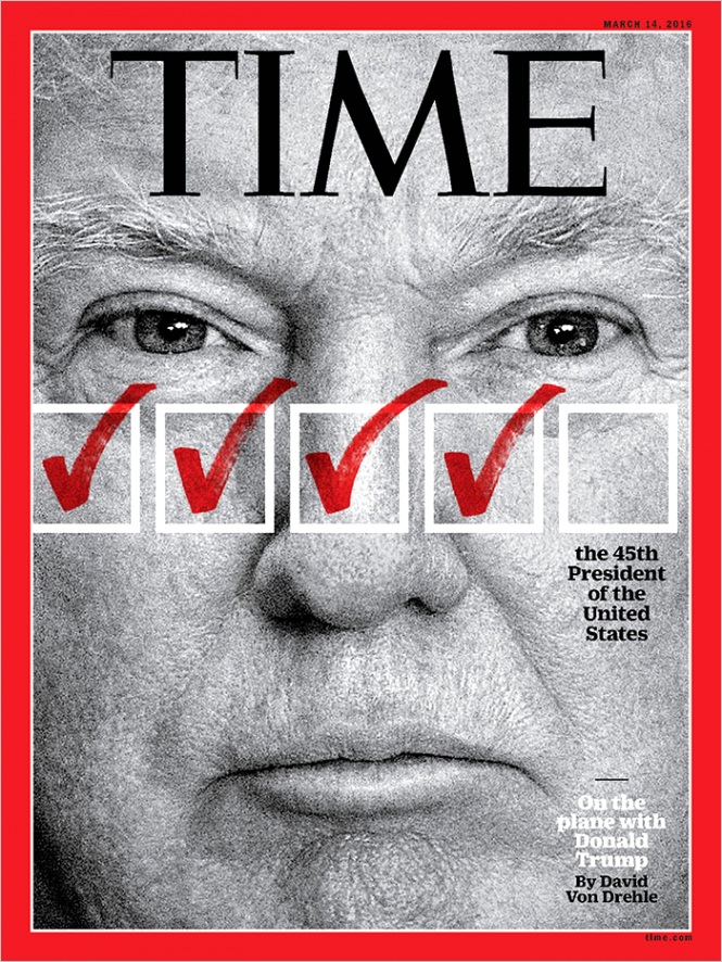 donald trump time cover