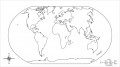 World Map Colouring Page