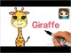 How to Draw A Cartoon Giraffe Easy