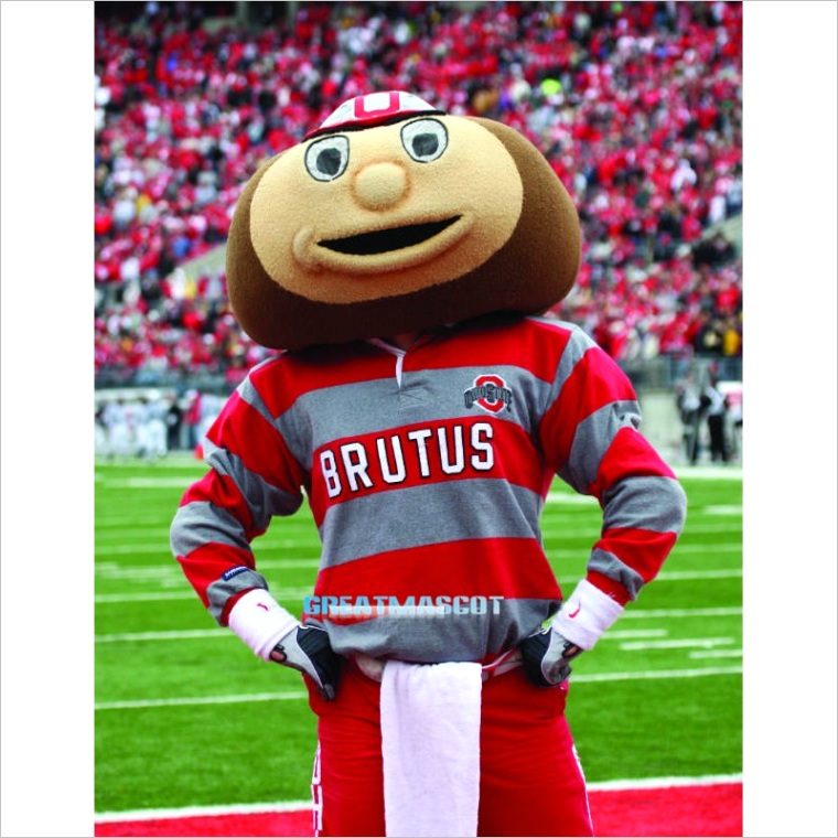 ohio state university brutus buckeye mascot costume