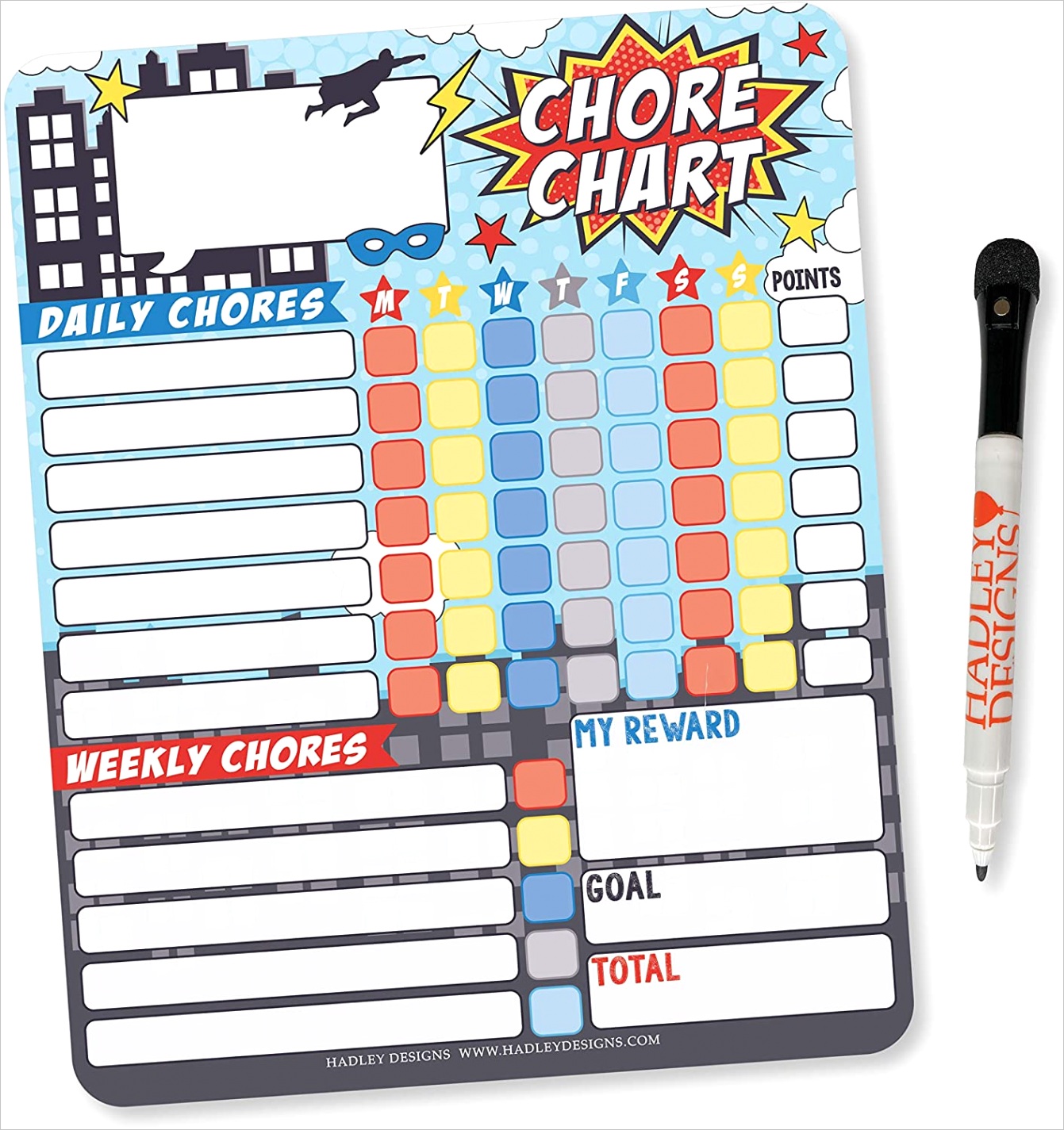 2ACWVGNU superhero kids chore chart magnetic reward chart for kids good behavior chart for kids at home my re