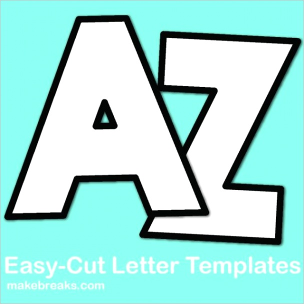 free alphabet letter templates to print and cut out