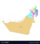 Outline Map Of Uae
