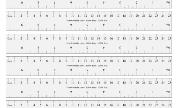 printable ruler cm and inches 3
