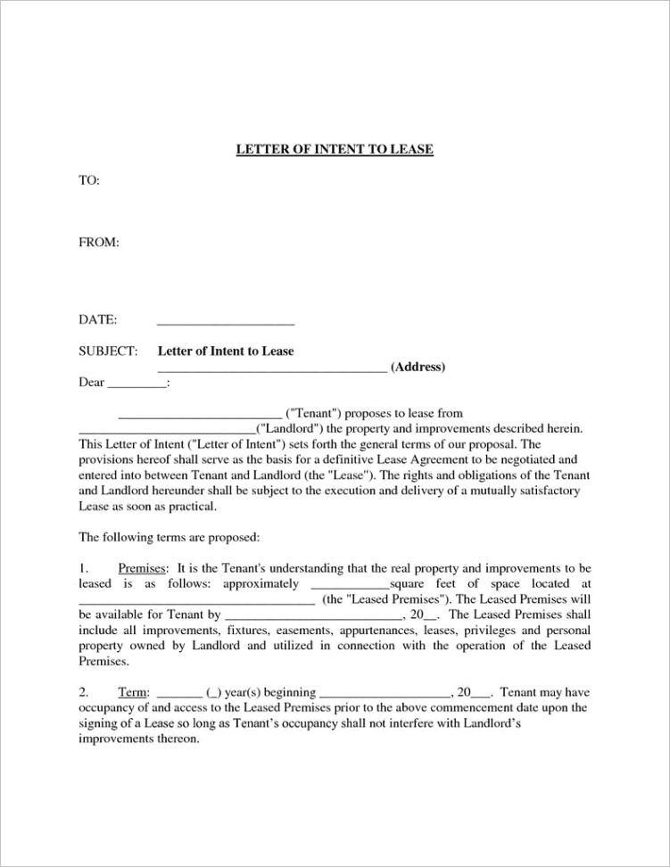 mercial lease agreement form pdf awesome letter intent template mercial lease samples