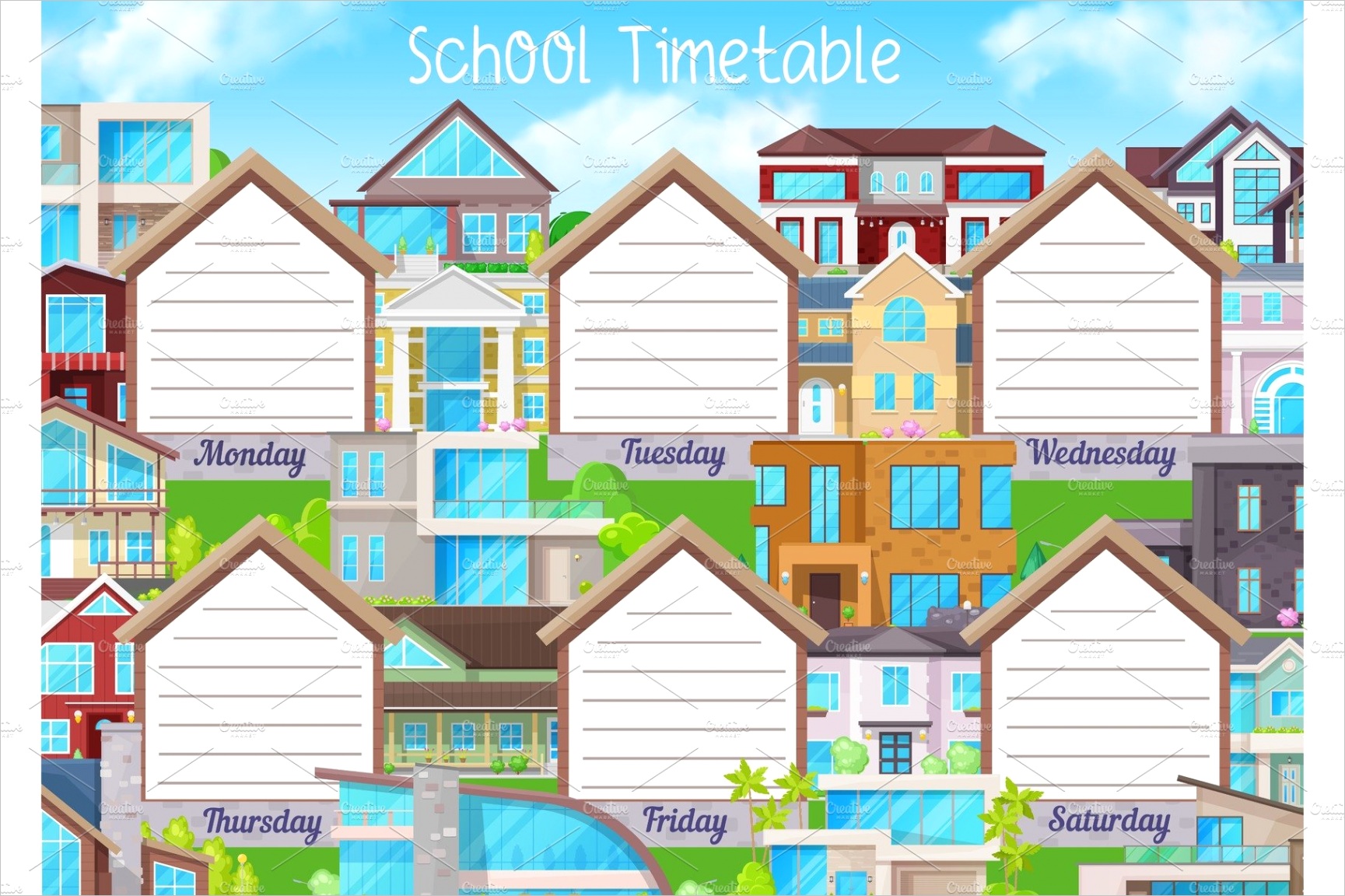 School timetable template