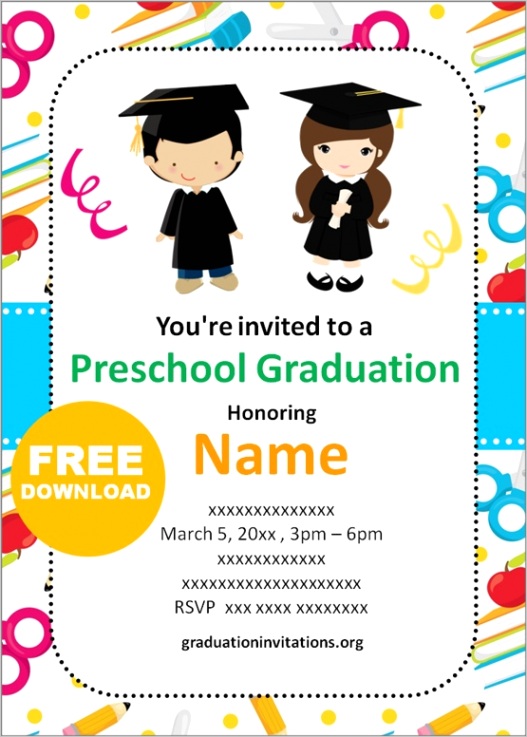 preschool graduation invitations
