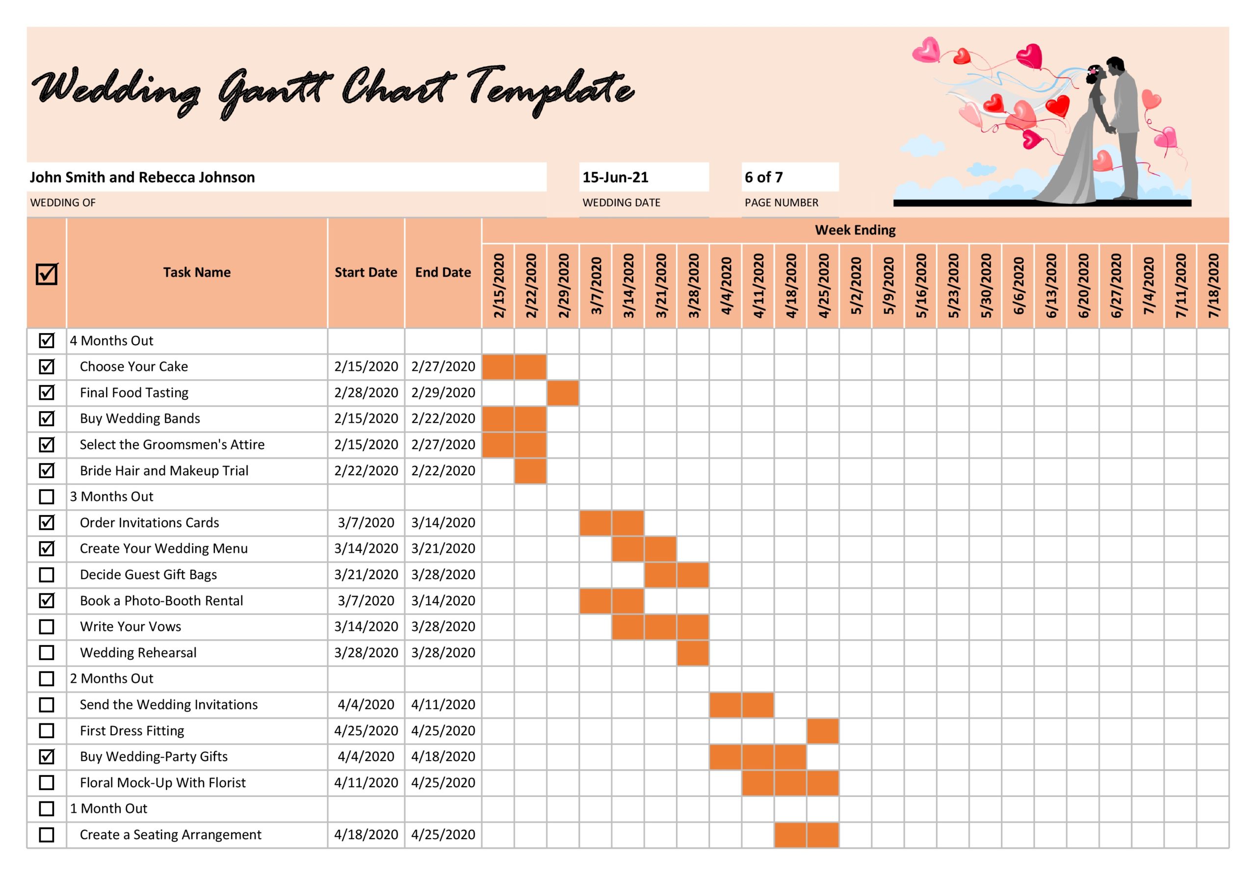 Monthly Gantt Chart Excel Template Xls BestTemplatess123