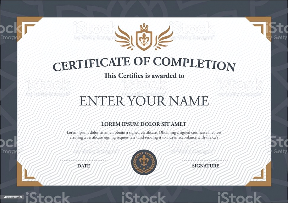 vector certificate template gm