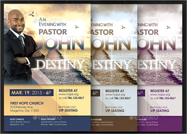 church conference flyer template