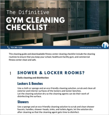 definitive mercial gym cleaning checklist guidelines checklist