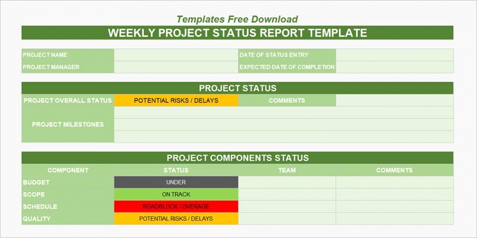 construction progress report template