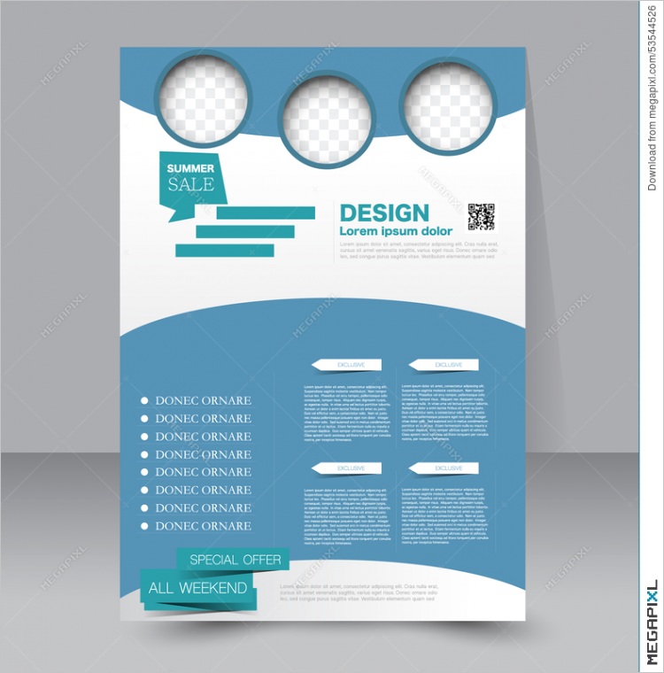 flyer template business brochure editable a4 poster illustration