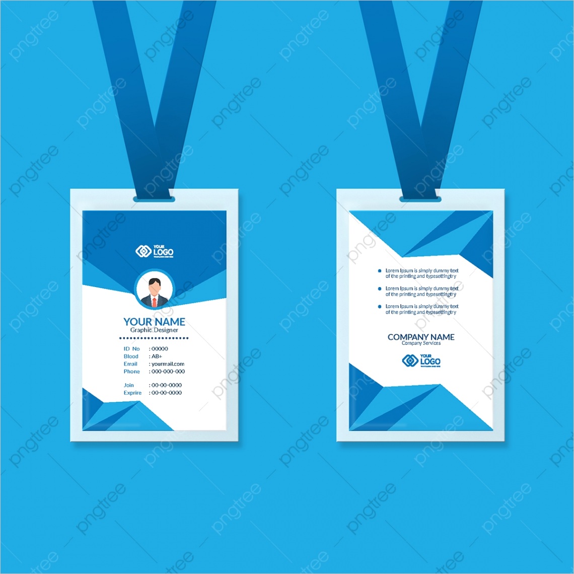 employee id card design template ml