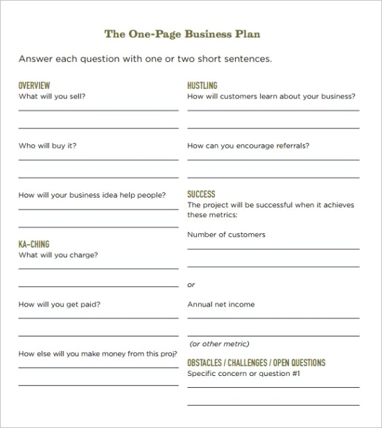 business plan template in wordml