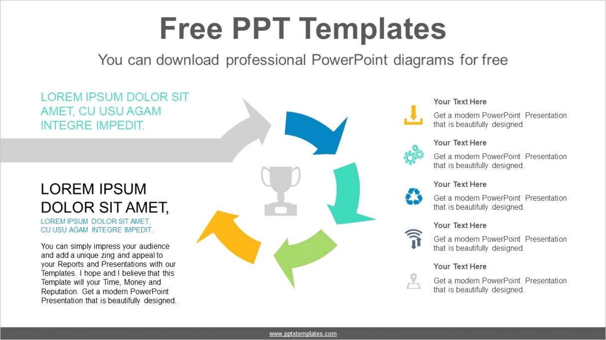 free flow chart design templates in ppt