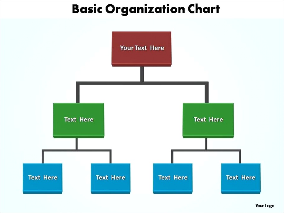 basic organization chart editable powerpoint templatesml