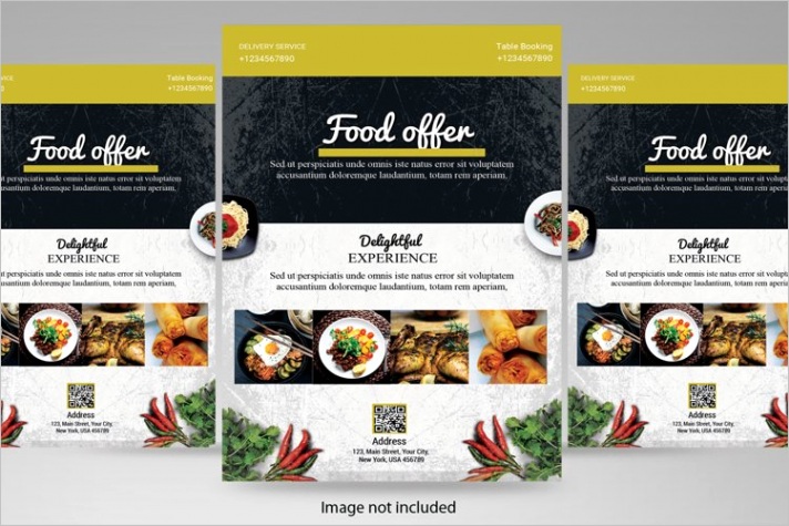 healthy food flyer templates