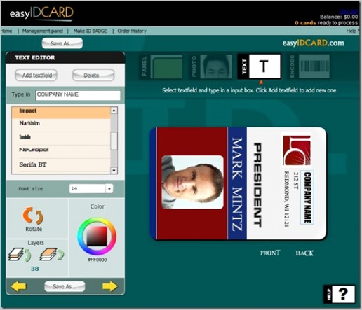 how to create your own id cards online for free