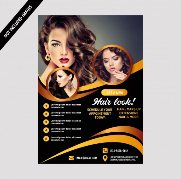 beauty salon flyer