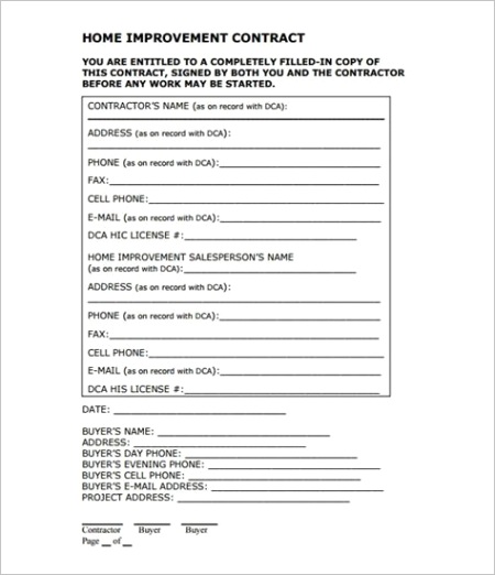 search id=renovation agreement template