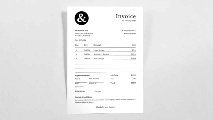 free invoice templates designers