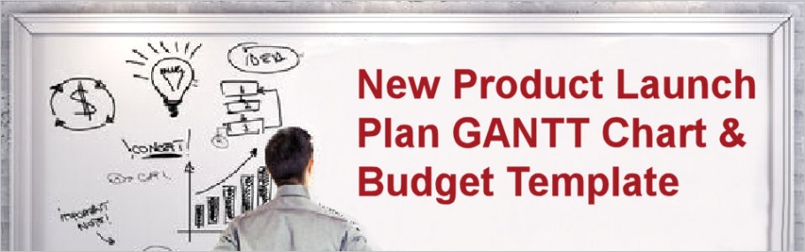 new product launch plan calendar gantt chart template