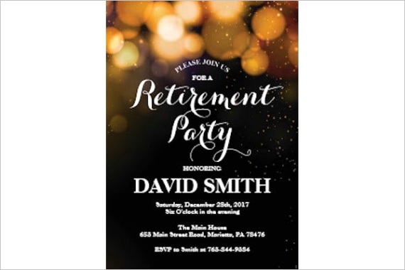retirement party flyer