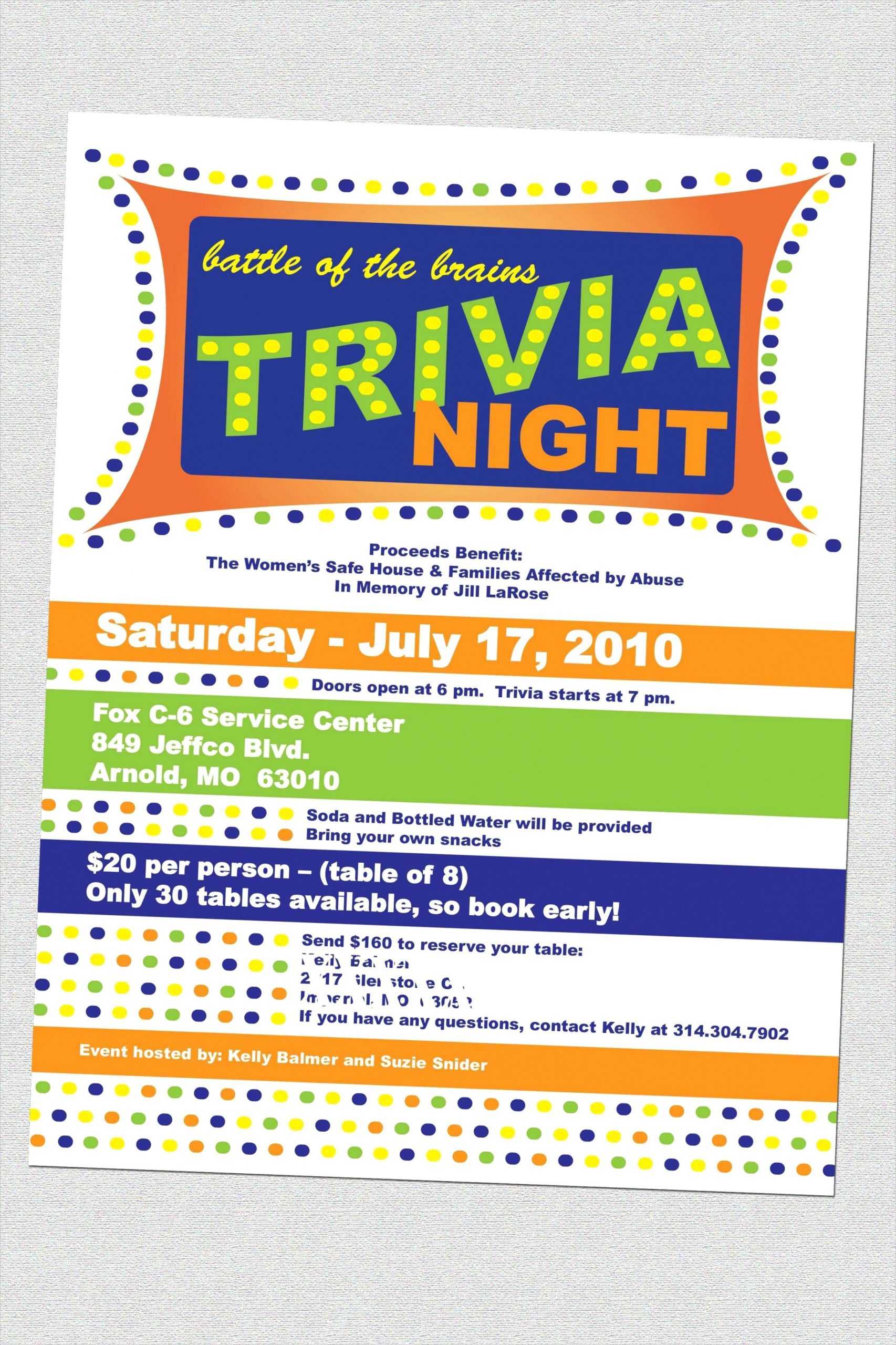 53 printable trivia night flyer template with stunning design with trivia night flyer template