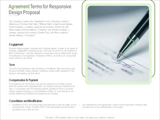 website design and development agreement terms for responsive design proposal formats pdf