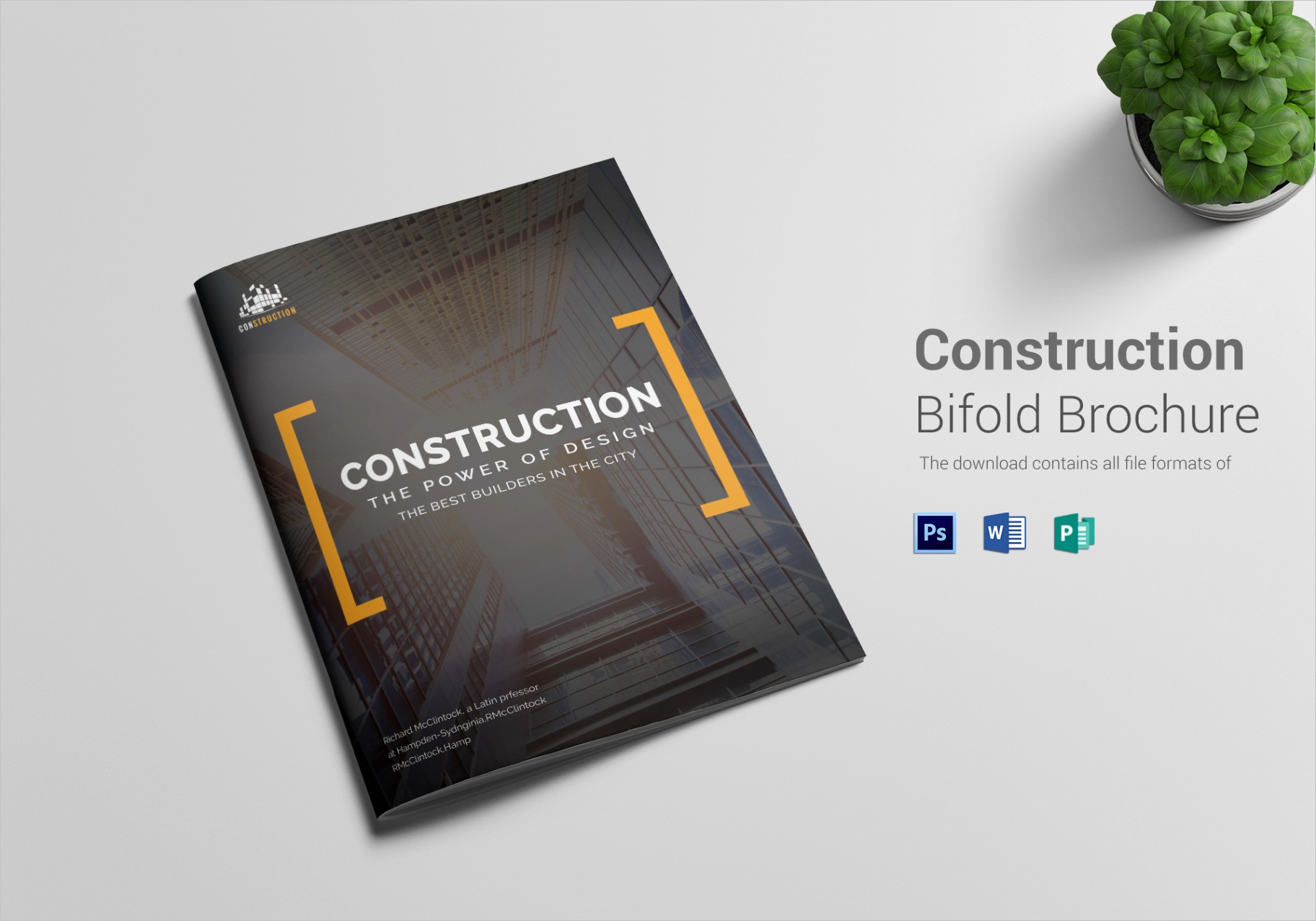 construction pany brochure