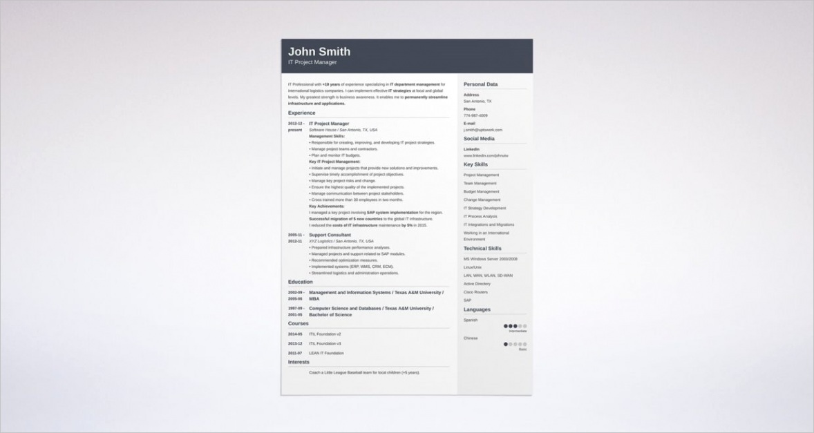 choose right resume templates examples