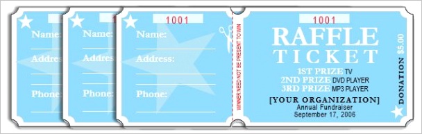 free raffle ticket template microsoft word