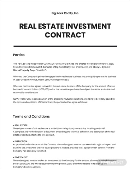investment contract